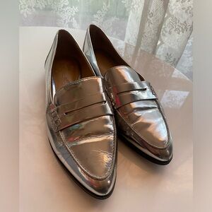 Silver Michael Kors loafer flats 8